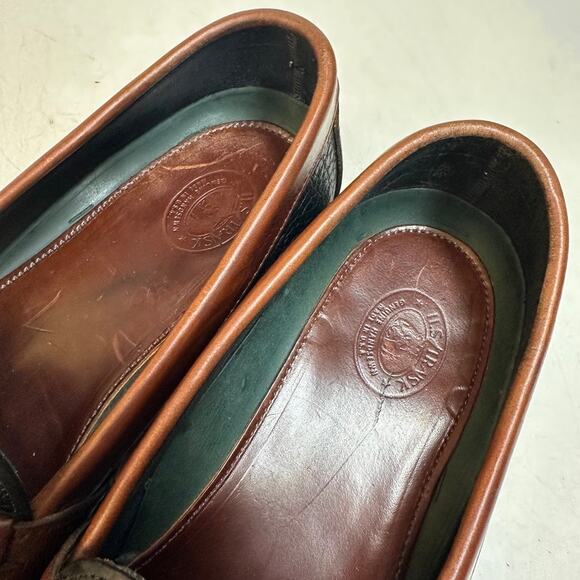 NEW HEELS Rancourt & Co x H S Trask Handsewn Tassel Kiltie Loafer Moc USA 9.5 D main image 4